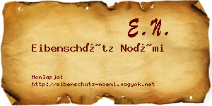 Eibenschütz Noémi névjegykártya